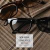 [Ragstyle] Zonnebril voor Heren, Vierkant Wellington Model, Unisex, Accessoires, Zwart x Helder pm-9157