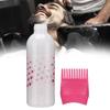 Hair Dye Bottle Shampoo Hair Coloring Dyestuff Applicator Bottle with Comb 170ml (Rose Red)