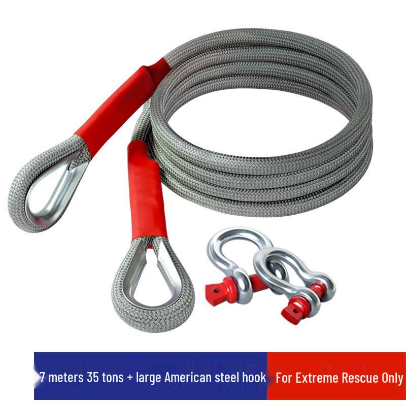 Heavy-Duty Off-Road Vehicle Tow Rope for Car and Truck Rescue