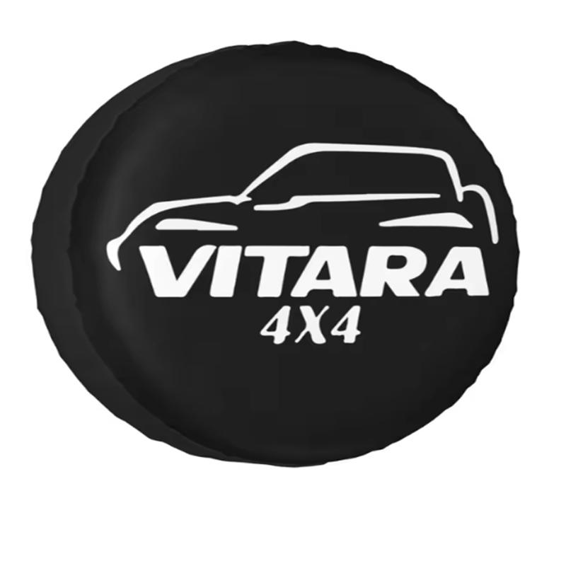 1 x Copriruota di scorta in pelle PVC PU stile Auto 4x4 Off Road Vita Montagna Per Mitsubishi Suzuki SI-04 Copri Protettore Ruota