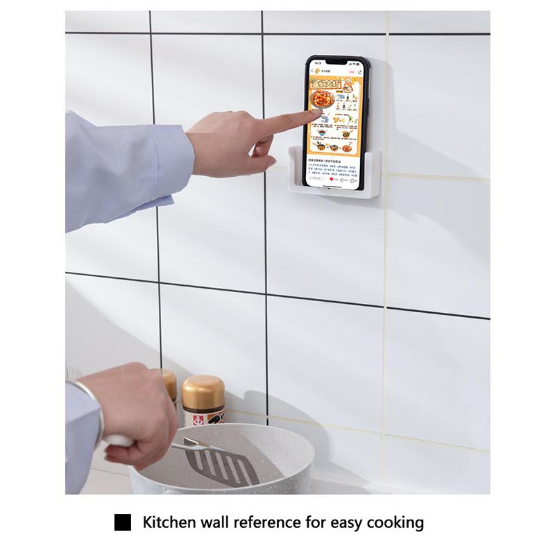 Multifunktionaler Wandmontierter Handyhalter Tablet-Lade-Ständer Halter Notiz-Brillenhalter Für Küche Bett Büro Wohnzimmer