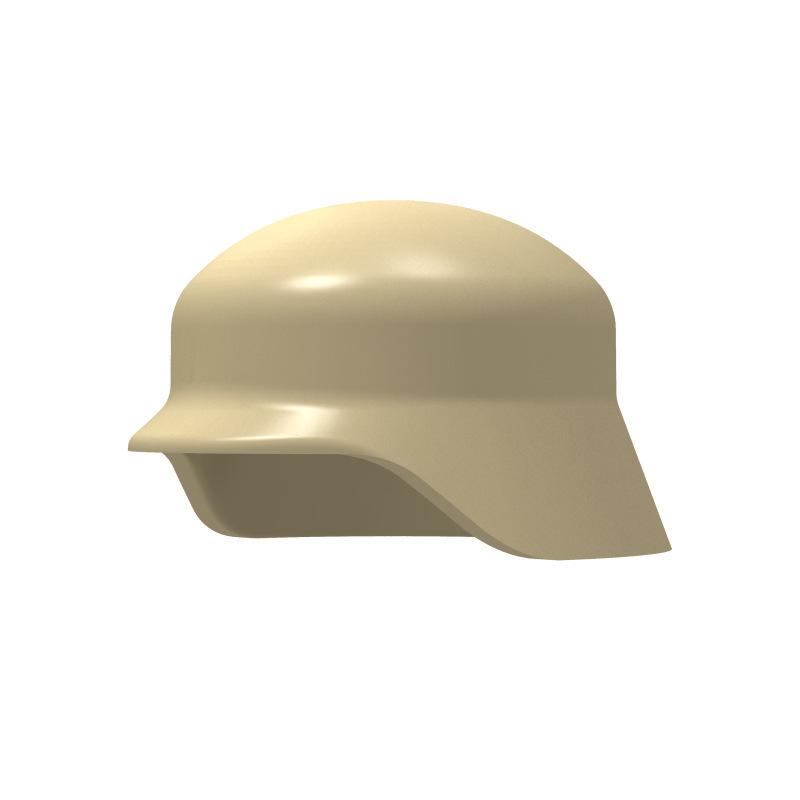 MOC 10 Piezas Militar Soldado Alemán Casco Bloques de Construcción Set Ladrillos Pieza Cabello Sombrero Accesorios Partícula Juguete Para Niños Niña Regalo
