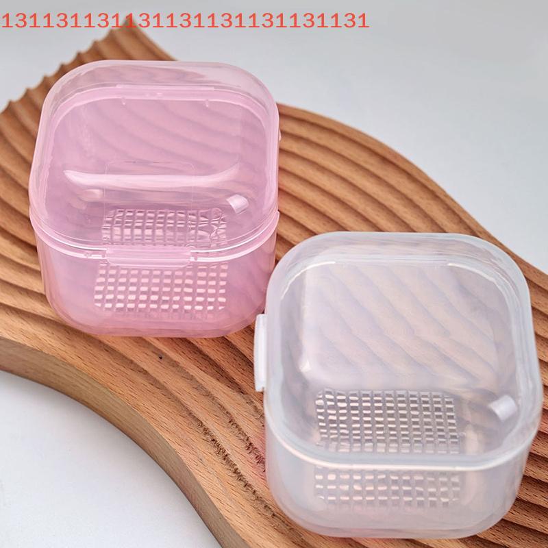 Manicure Sterilization Tool with Filter Storage for Nail Bits Portable Nail Art Drill Bits Disinfection Cleaning Box