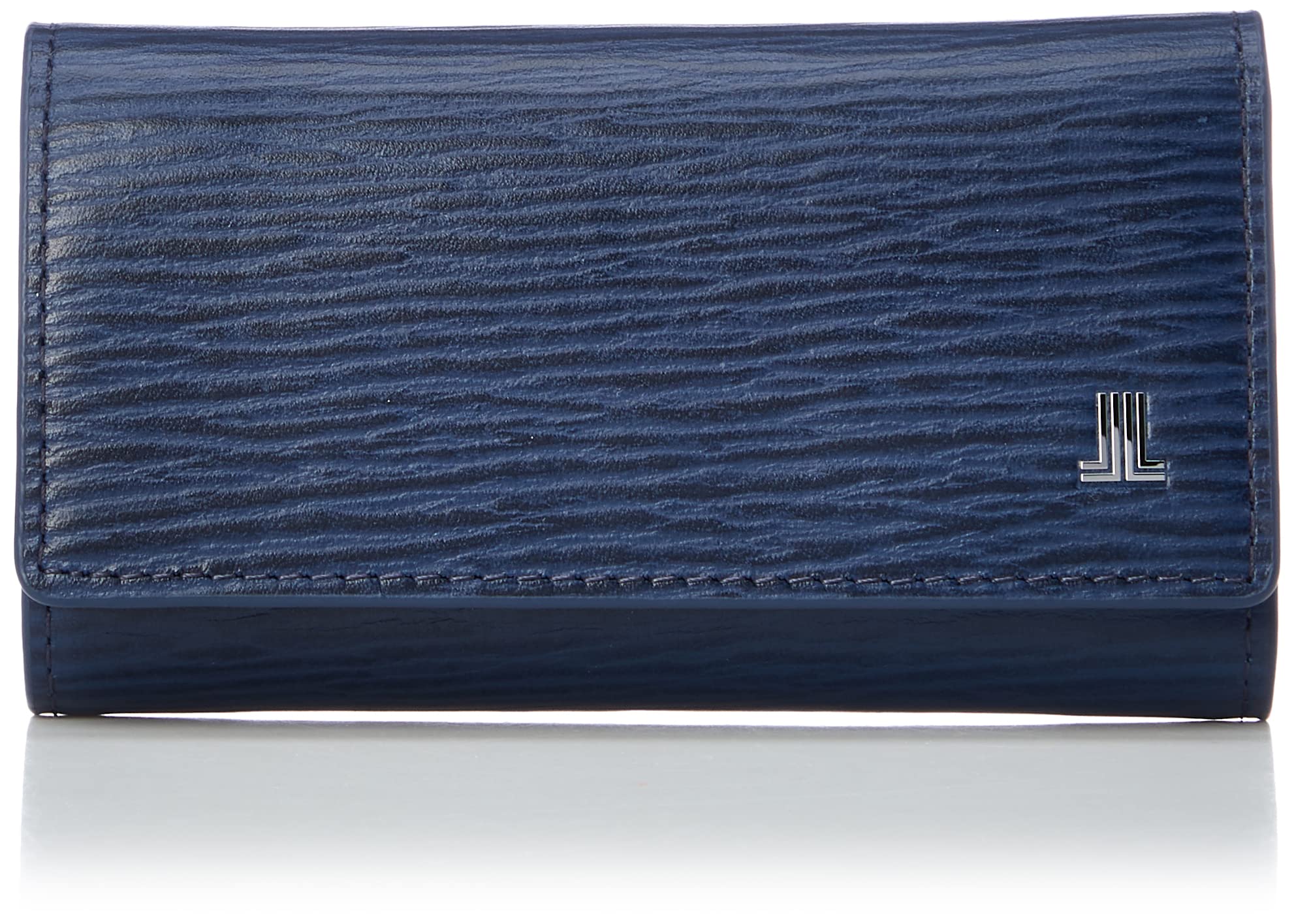 

Key Case Cowhide Wavy Grain Delicate Sharp Metal Logo Simple Gift Navy [Lanvin Collection] [RHEIN] Men s Темно-синій