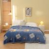 White Floral Throw Blanket Luxury Warm Fuzzy Soft Cozy Flannel Blanket for Home Sofa Couch Chair Decorative Bedroom Bed Blankets