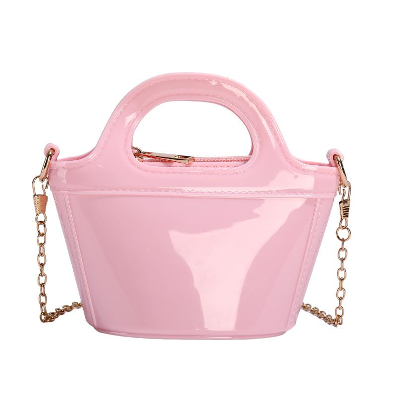 Mode Tragbare Eimertasche Damen Neue Glänzende Schulter Messenger Bag