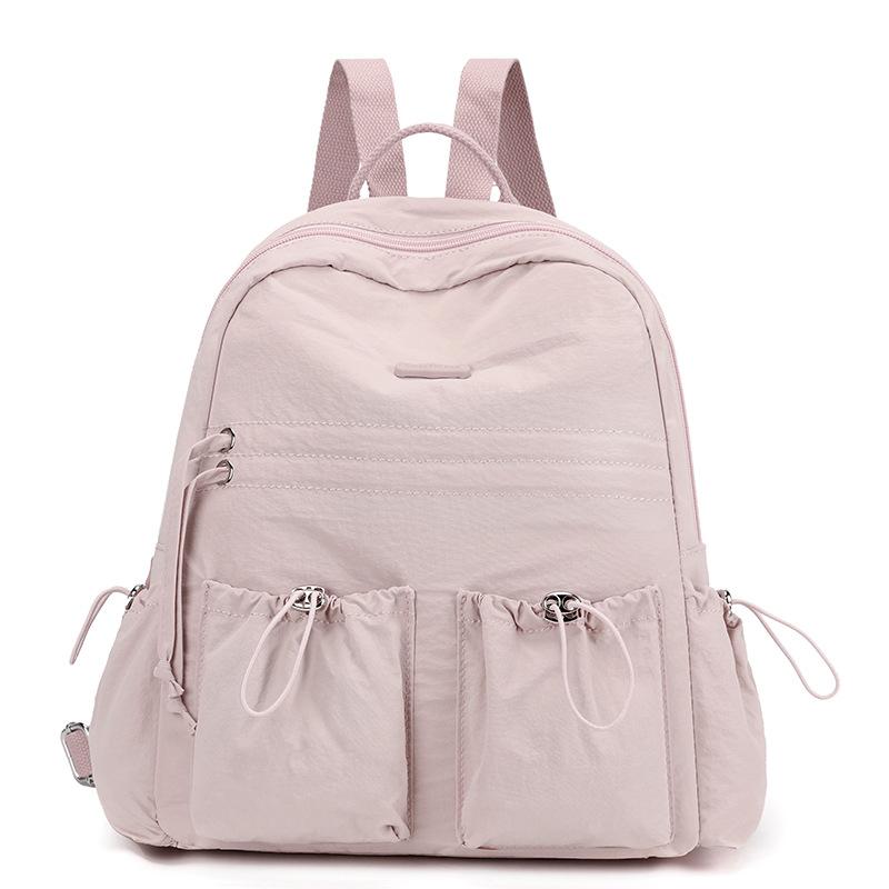 Fashion Versatile Cute Backpack Ladies Large Capacity School Light Commuter Versatile Drawstring Backpack