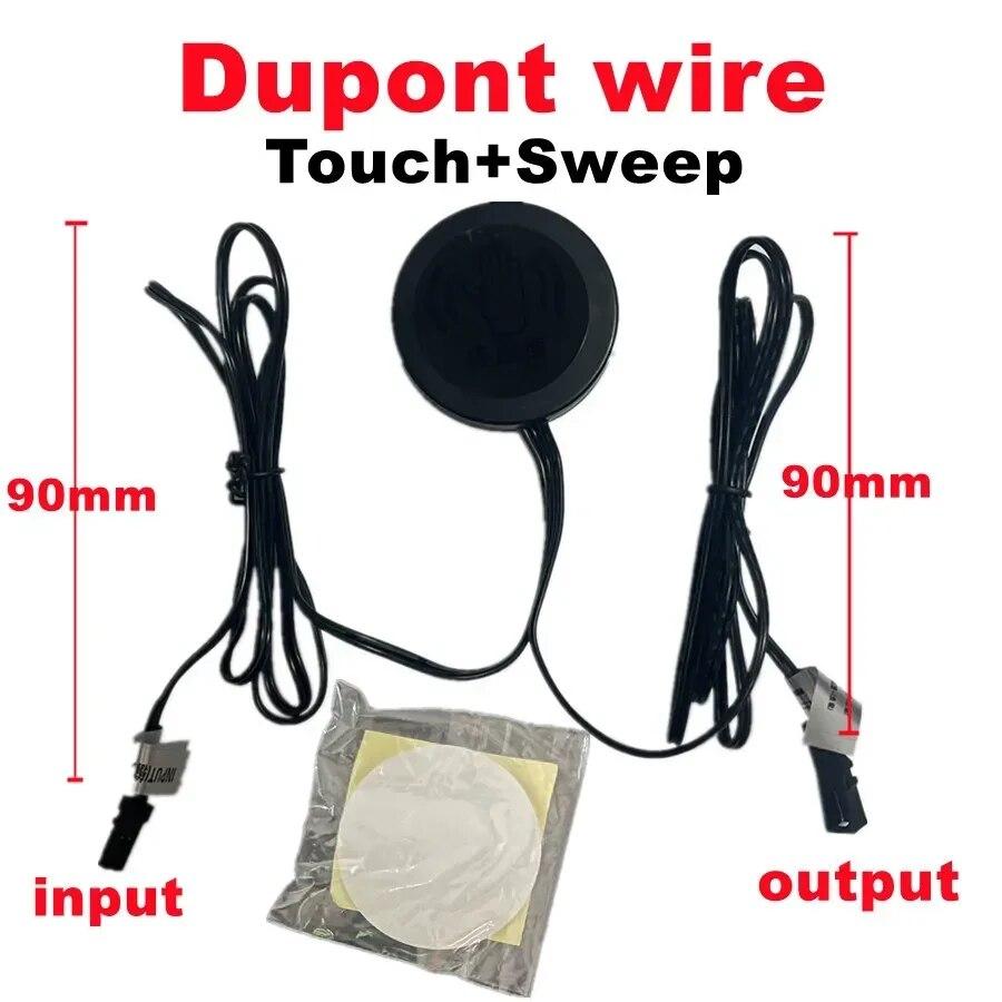 Sweep Dimmer Sensor Penetrating Switch DC 12V Wood Panel Touch Switch LED Dimmable Touch Sensing Hidden for Wood Home Lighting