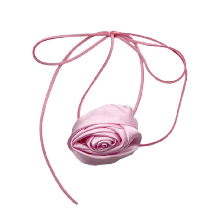 

Fabric Rose Choker Tie Fabric Rose Flower Chokers Cloth Accessories for Women 1