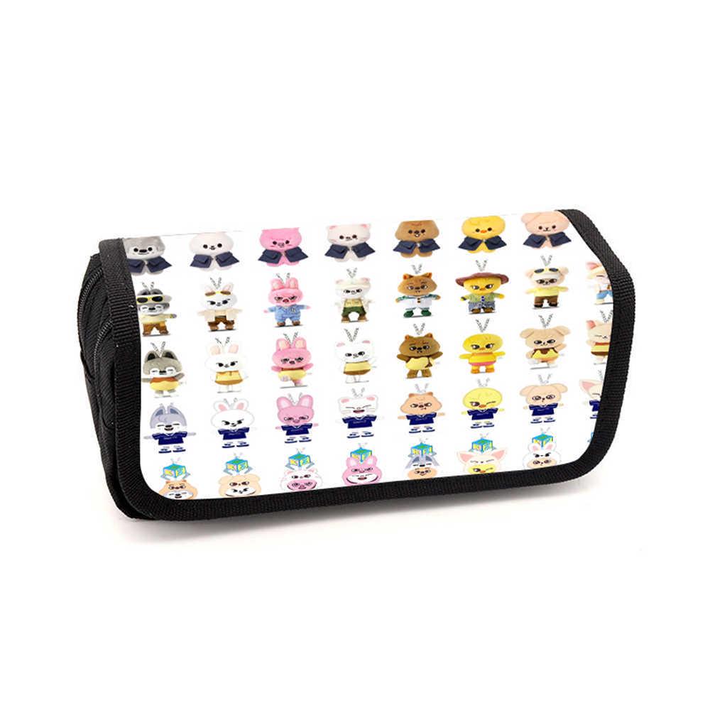 Cute Cartoon Animal Multi-Layer Pencil Case - Large Capacity, Portable Stationery Box for Students