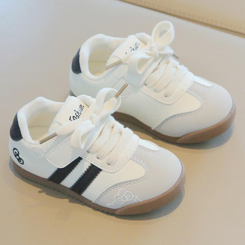 Girls Spring Autumn German Trainer Shoes Kids White Casual Sneakers Baby Breathable Sports Shoes For Little Girls Daily Wear