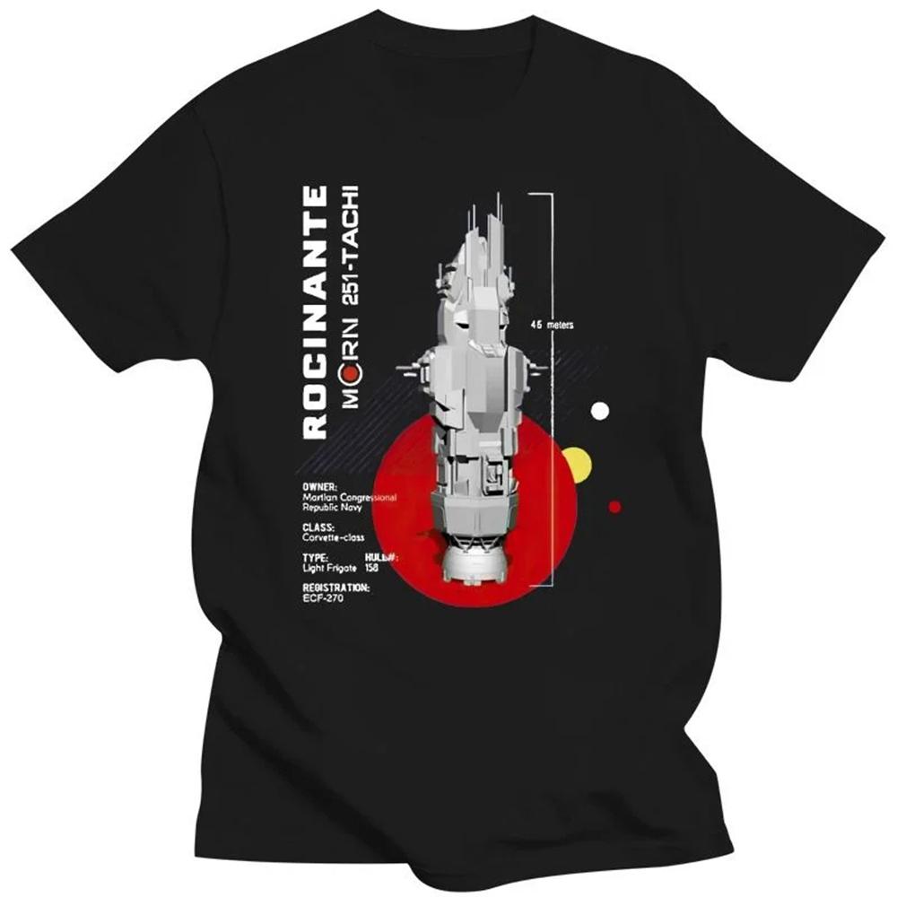 

T Shirt Men Mens Clothing T Shirt Homme Mens T Shirt New in Top & Tees Tee Shirt Homme Tshirts The Expanse Rocinante Ship S