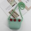 2025 Cute Summer Kids' Mini Woven Wheat Straw Crossbody Beach Bag