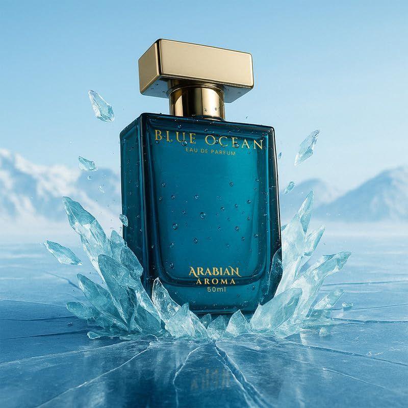 Arabian Aroma Blue Ocean Eau de Parfum – Long Lasting– Mens Perfumes Long Lasting – 50ml