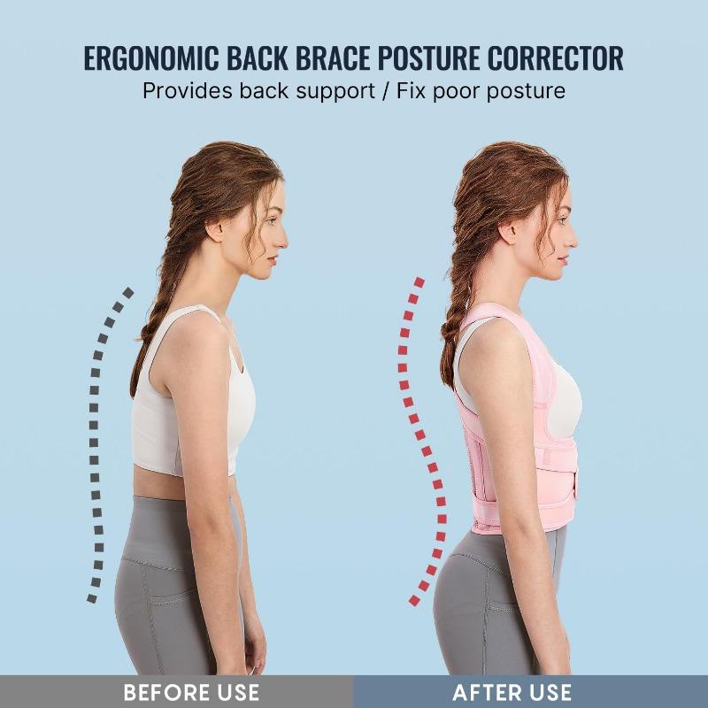 Back Brace & Posture Corrector for Women, Adjustable Back Straightener Posture Corrector Scoliosis Hunchback Correction Support