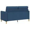 Blue Storage Sofa 152 x 78 x 87 cm Polyester
