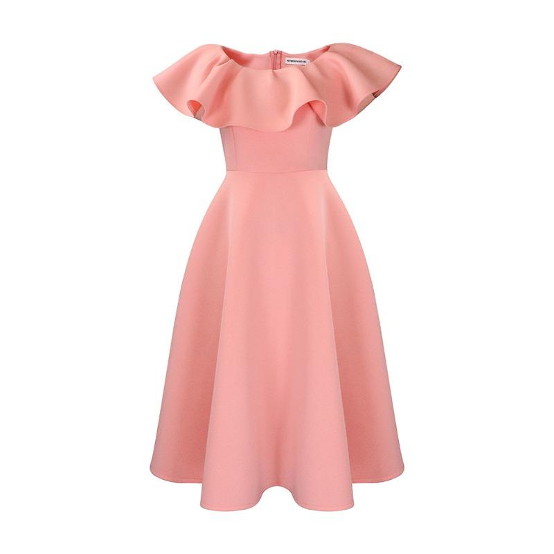 Women's Summer Fashion Temperament Ruffle Leaf Edge Large Skirt Banquet Dress Dress Dress