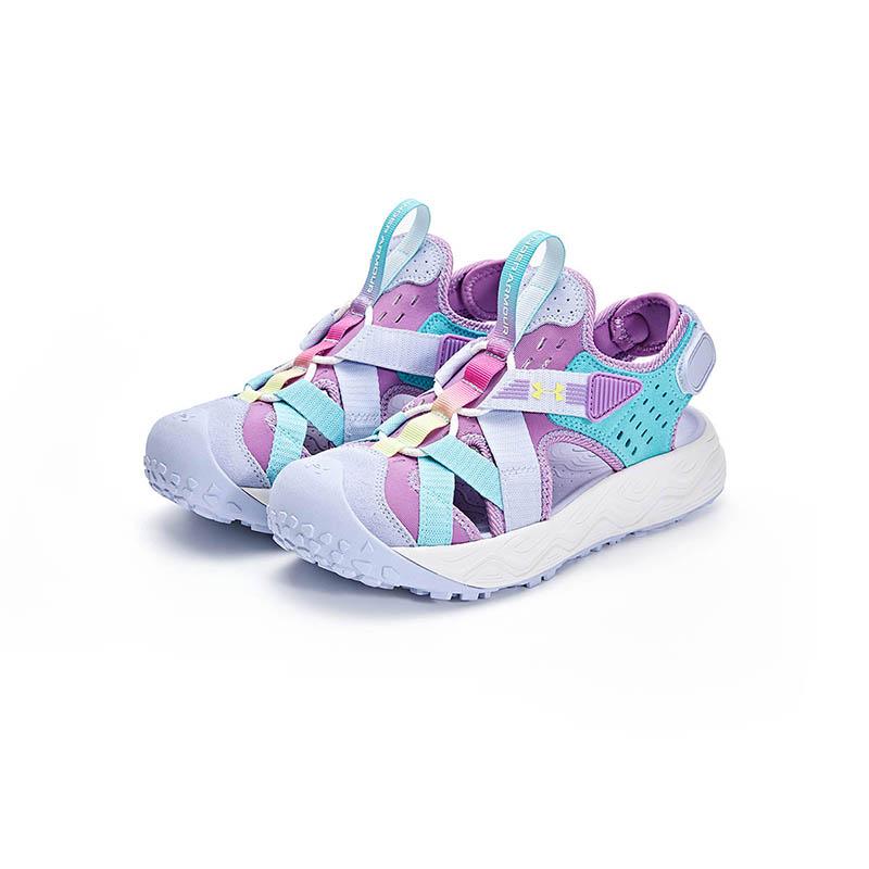 Under Armour Student Beach Shoes Comfortable Versatile Fashion Sports Casual Water Shoes Kids Sandals 2421505-014