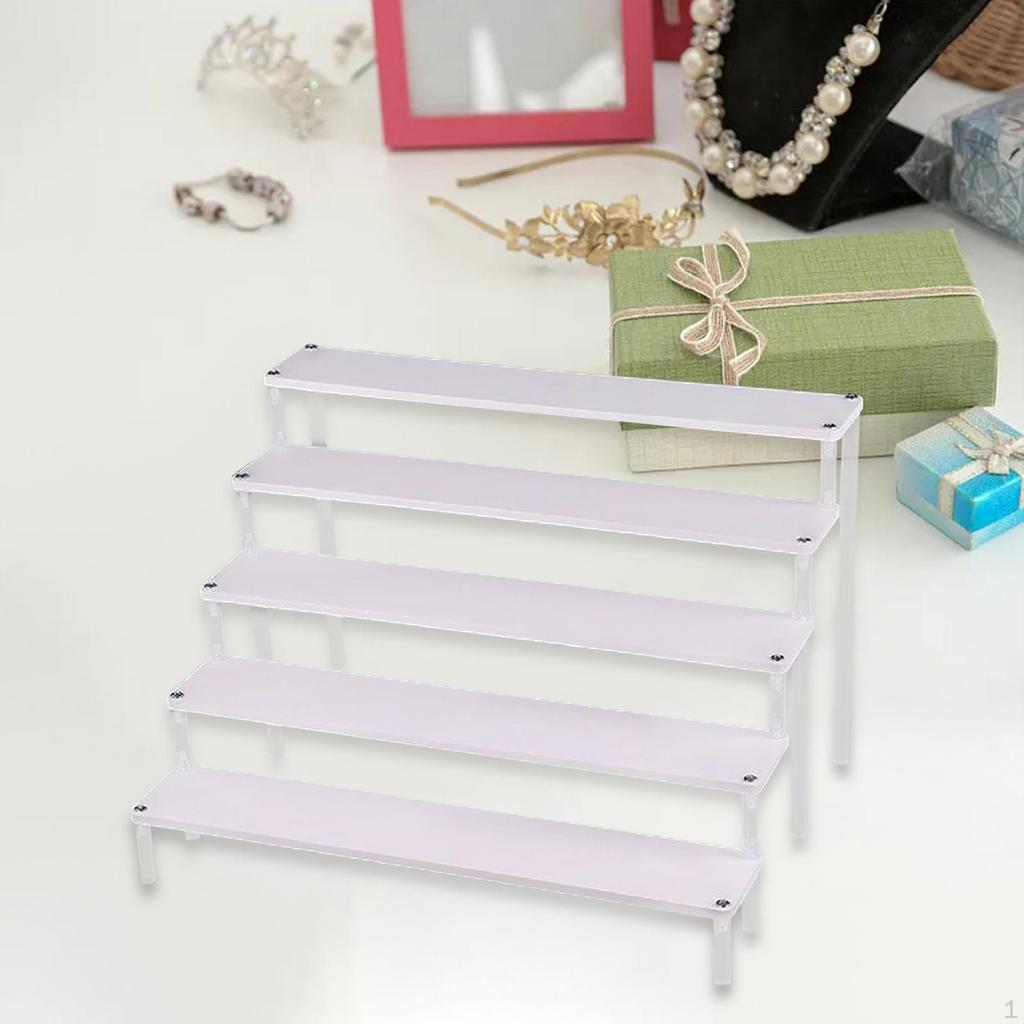 Drewniany stojak wystawowy na figurki, perfumy, lakier do paznokci, organizer do przedmiotów kolekcjonerskich