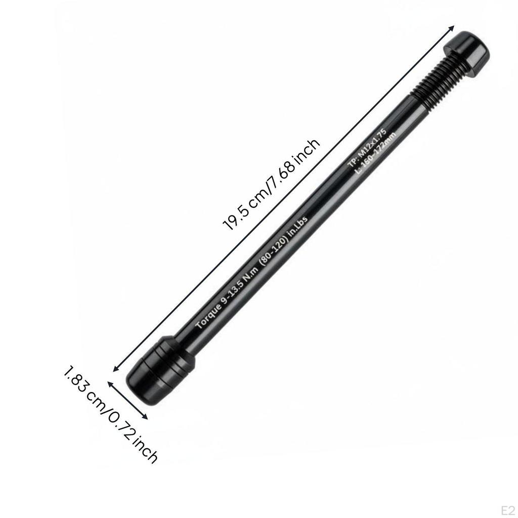 Bike Thru Axle Adapter 12mm Easy to Install for Indoor Training, Biking Workout M12x1.5