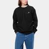 Carhartt WIP American Script Sweatshirt Black Men Streetwear I025475-89-XX