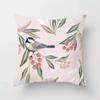 Ancient Style Watercolor Flower Pillowcase Office Living Room Car Ornaments Home Pillowcase