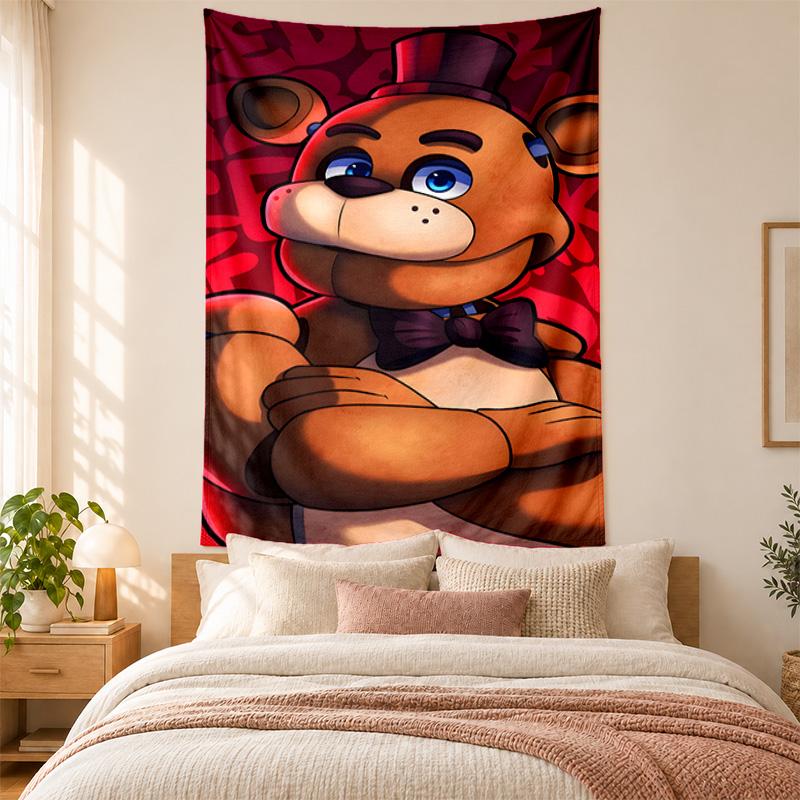 Tapestry Five Nights at Freddy's di alta qualità per decorare le pareti del soggiorno, della camera da letto, del dormitorio, ideale come decorazione murale per la camera da letto o come regalo di festa