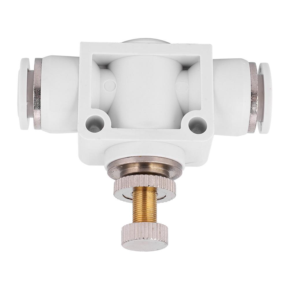 2 Pcs White Air Speed Control Valve Quick Coupling Throttle Connector for Pneumatic Tool
