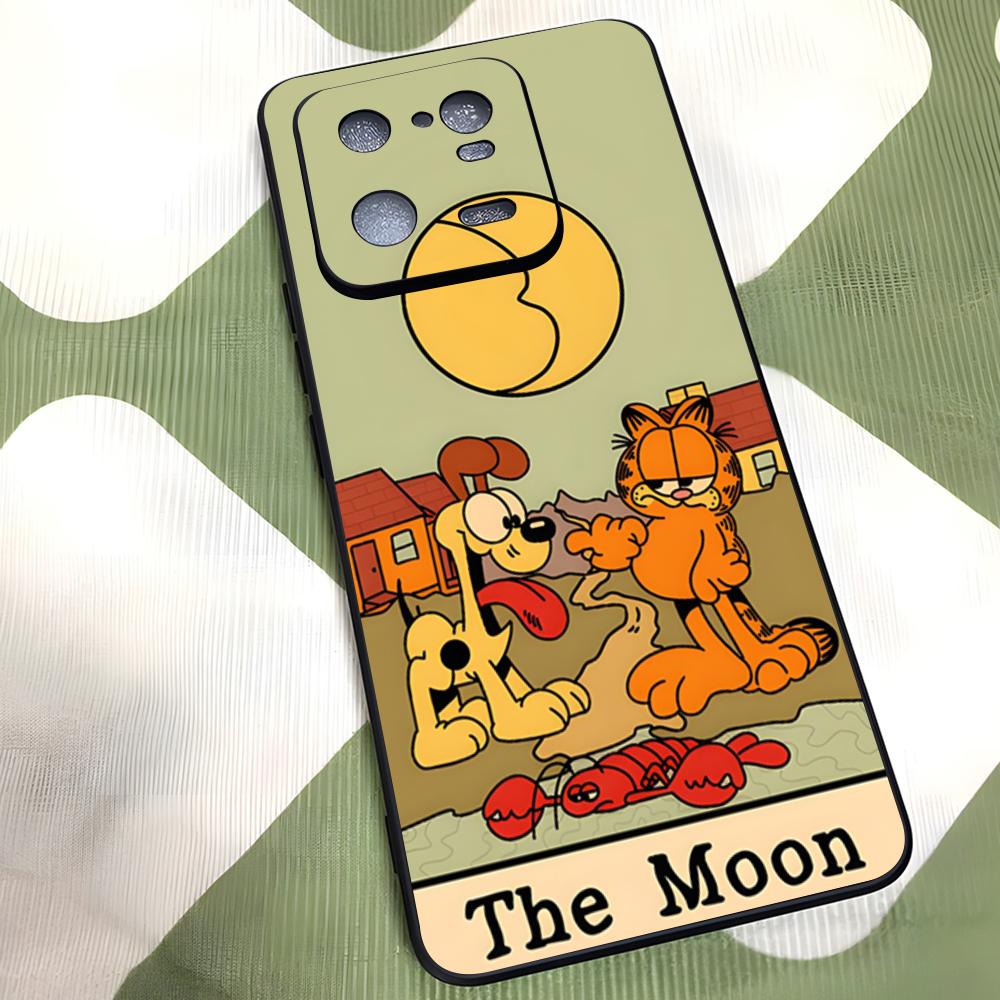 Cute Cat G-GarfieldeS Phone Case For Xiaomi 15 14 13 12 11 T Lite Ultra Redmi Note 14 13 Pro ProPlus 12 10 C 5G Silicone Cover