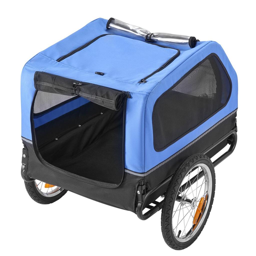 Dog Bike Trailer, Supports up to 40 kg, Pet Cart Bicycle Carrier for Small & Large Dogs, Easy Folding Frame with Quick Release Wheel, Universal
