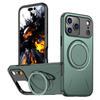 Matte Soft Silicone 360° Ring Rotate Bracket Magnetic For Magsafe Case For iPhone 17 Air 16 15 14 Plus 13 12 Pro Max 11 XR Cover