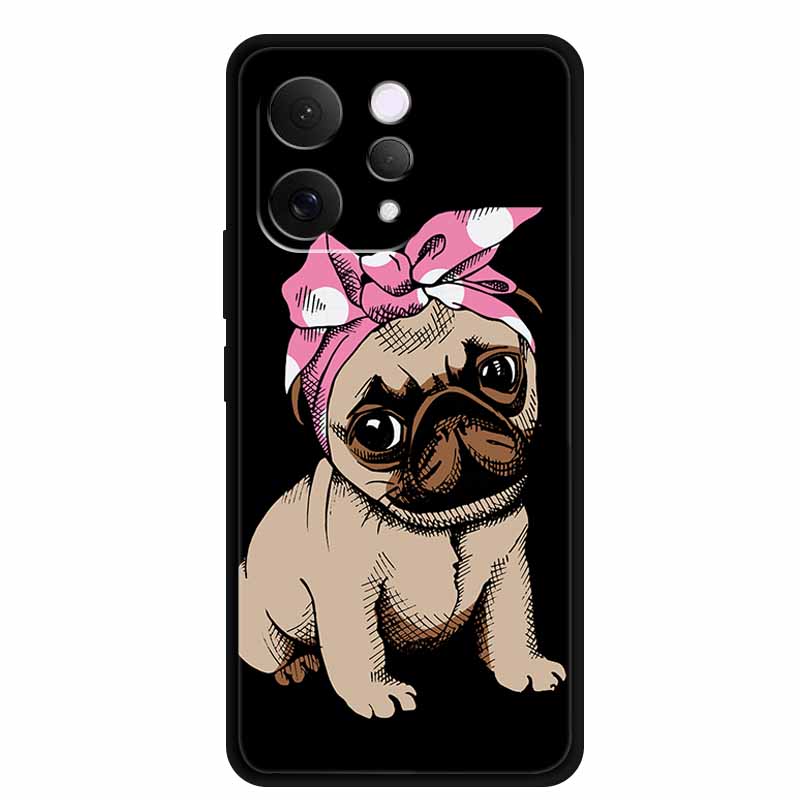 Coque For Vivo S50 V2528A Case 6.59" Black Silicone Case Cartoon Cat Shockproof Soft Back Cover For Vivo S50 5G 2025 Phone Case