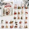 Acrylic Rabbit Advent Calendar 2026 Bunny Calendar, 24 Days Ornaments Christmas Countdown Birthday Party Favors 2D Flat Cute Animal Pendants for Xmas
