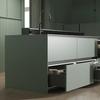 Emuca Vertex External Drawer with 3D Adjustments Height 178mm, 40kg, Depth 500mm, Steel, Anthracite Grey