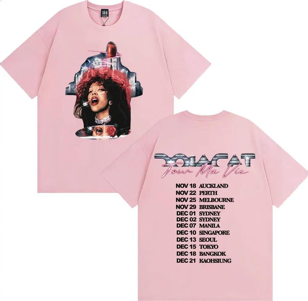Singer Doja Cat Ma Vie World Tour 2026 Merch TShirt Unisex Harajuku Street Retro Style TShirt HighQuality Casual TShirt S