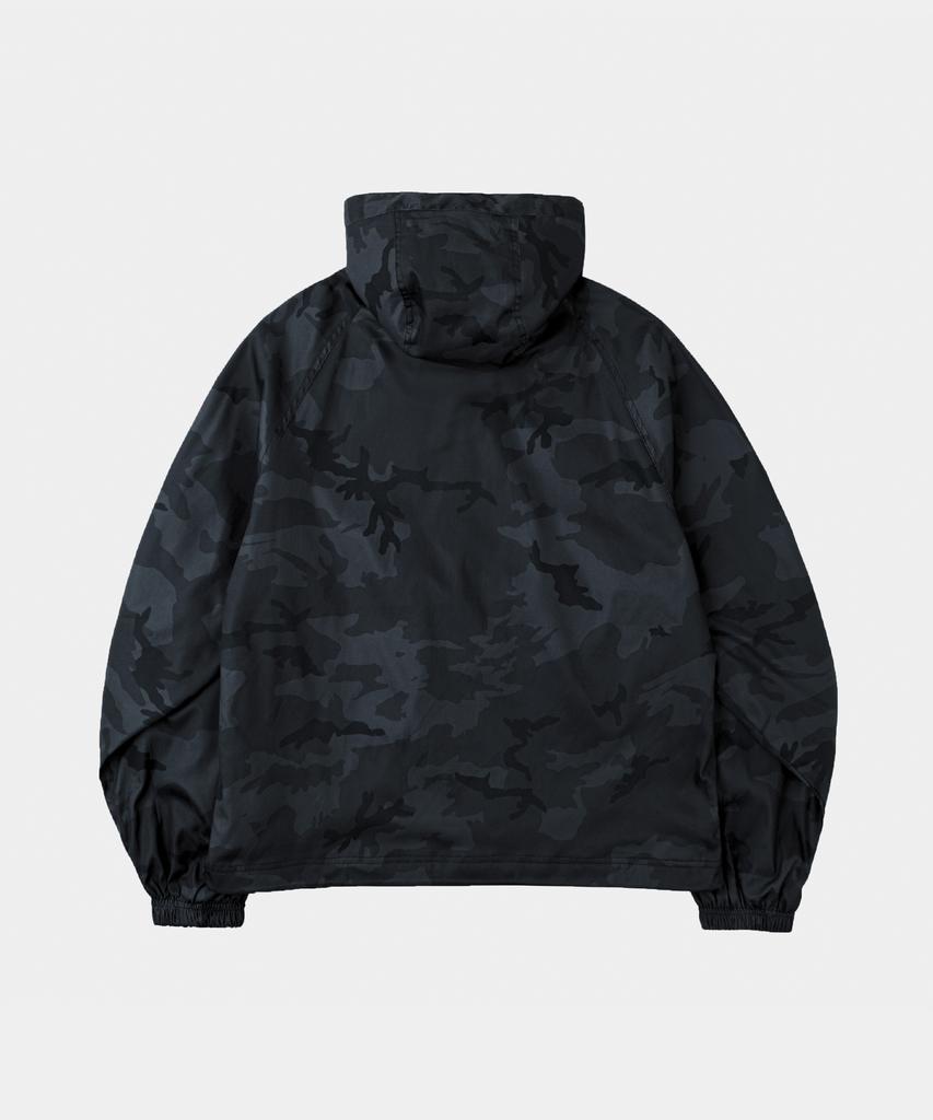 Lettercomo Shell Wind Camo Windbreaker Jacket Black