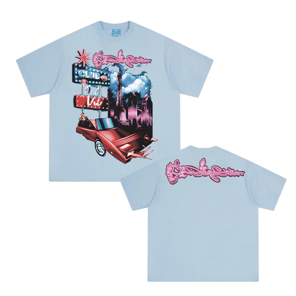 OFFICIAL CLUB VIE PARIS T-SHIRT Doja Cat T Shirt Hip Hop Comfortable 100% Cotton Clothing High Quality Tops