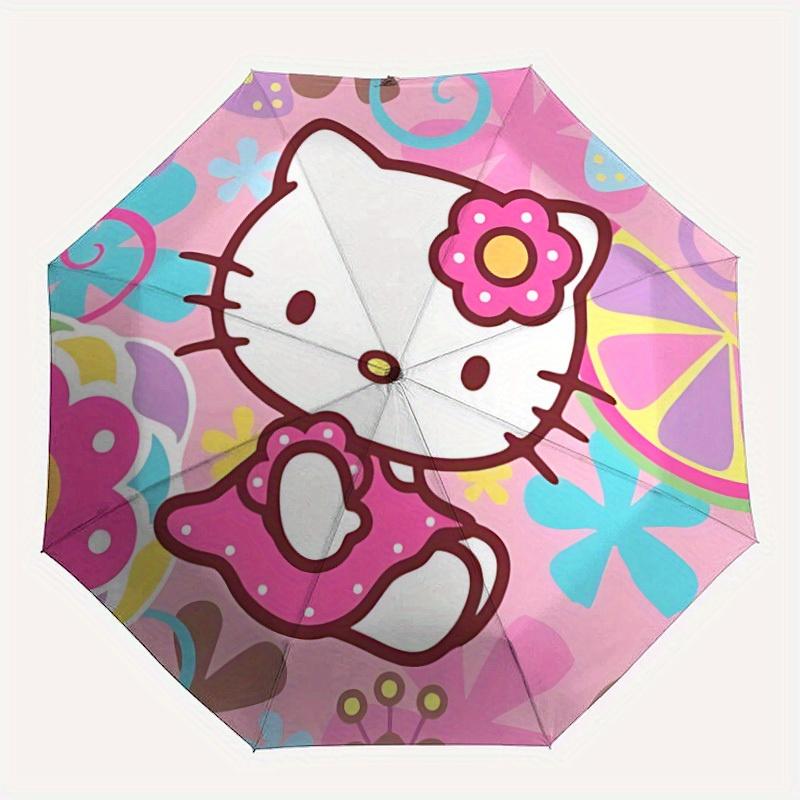 

1pc Hello Kitty Automatic Umbrella 8-Bone Design Compact Gear for Outdoor Travel, Perfect Gift for Friends or Family yy280828173