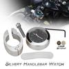 Motorcycle Handlebar Clock, 78"" Universal Waterproof Aluminum Alloy Handlebar Quartz Watch with