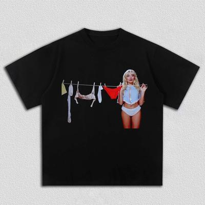 Miley Cyrus Grafiche Y2k 100% Cotone Maglietta Unisex 2026 Nuova Girocollo Manica Corta Unisex Moda Donna Hiphop Tshirt Regali per Fan