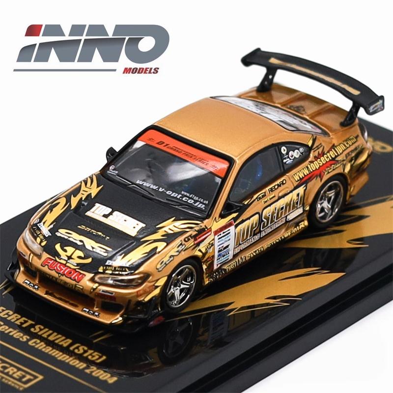 Inno 1:64 Top Secret Dc5 Silvia (S15) Gold D1 Grand Prix Pandem 190E E30 Yangwang U8 Celica Gt-Four (St165)  Modellauto aus Druckguss
