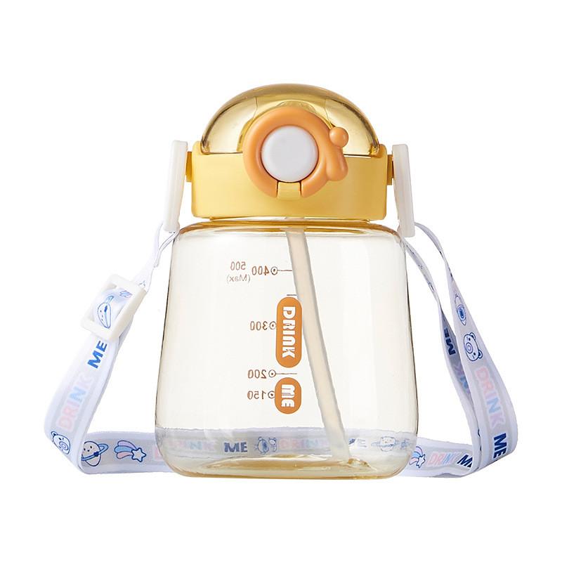 Childrens Pc Material Water Bottle With Push Open Cap For Gift And Daily Use