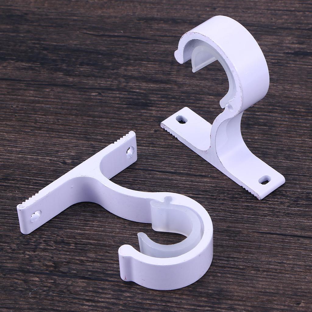 Curtain Bracket Rod Ceiling Brackets Rods Hook Hanger Walls Aluminum Alloy Double Hooks For