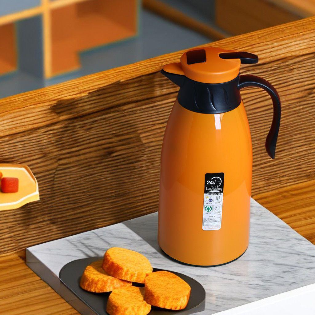 Smart Press-Type Insulated Thermos Flask for Dorms and Homes - Ideal for Hot Water, Tea, and Boiling Water
