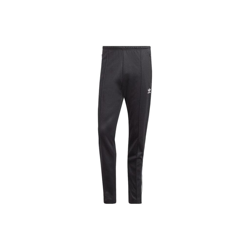Adidas Originals Trefoil Three-Stripe Colorblock Joggers With Elastic Waist Men Bottoms Black II5764