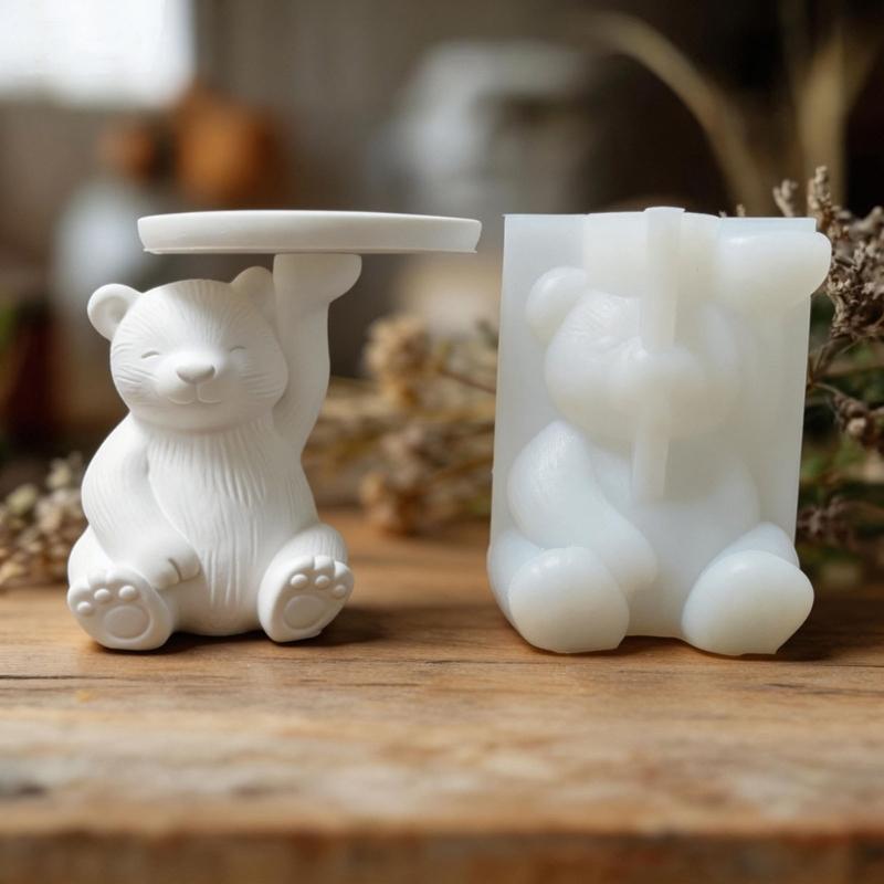Flexible Silicone Bear Mould Suitable For Candle Plasters And Soap Creation