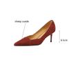 Fashion Sheep Suede Pointed Toe Stiletto Women Pumps Spring Summer Woman Shoes Fashion Loafers Shoes for Women Zapatos Mujer High Heels