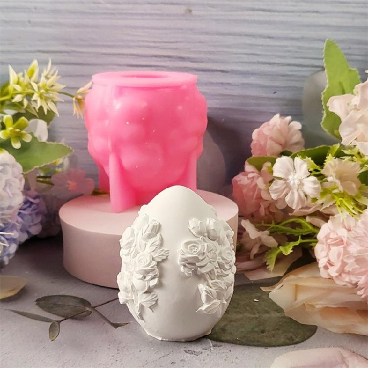 Versatile Silicone Display Mold For Easter Eggs Plaster Or Candle Creations Designed For Hobbyists And Gift Makers