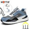 New10kV Insulated Shoes Men Composite Toe Safety Shoes Men Anti-smash Anti Puncture Work Shoes Sneakers Indestructible Shoes