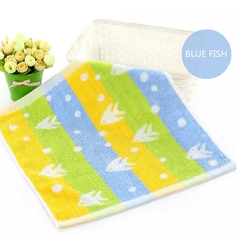5er-Pack Kinderhandtücher Reine Baumwolle Quadratische Handtücher Weiche Niedliche Cartoon Saugfähige Handtücher Badetücher Handtücher für Kinder Leuchtende Farben Handtücher